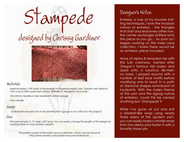 Gardiner Yarn Works Stampede Wrap Knitting Pattern
