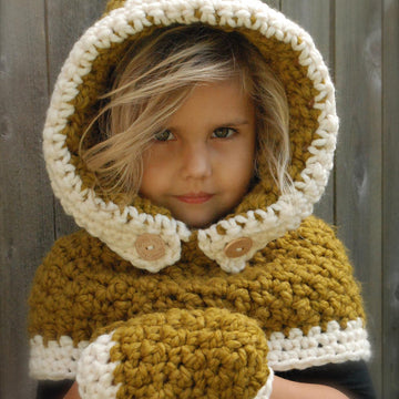 Fern Hood/Mitten Set