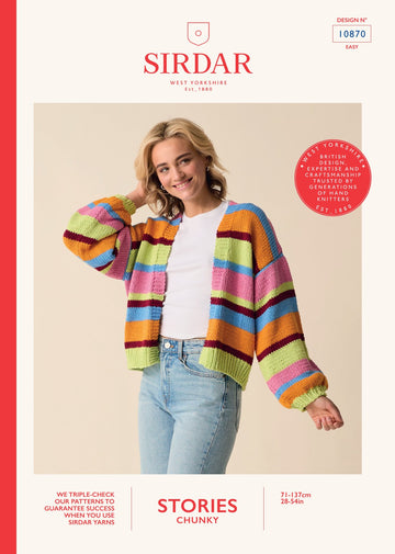 Cult Stripe Cardigan Knitting Pattern