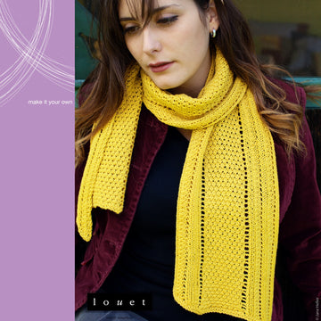 Louet Hawkweed Scarf Knitting Pattern