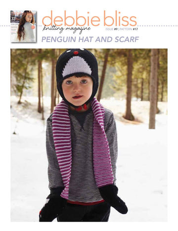 Debbie Bliss Penguin Hat and Scarf PDF - Debbie Bliss Magazine #9
