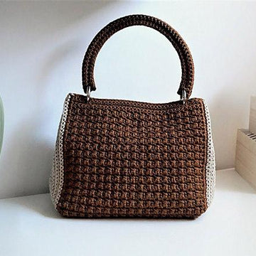 Crossed Stitch Double Colour Bag