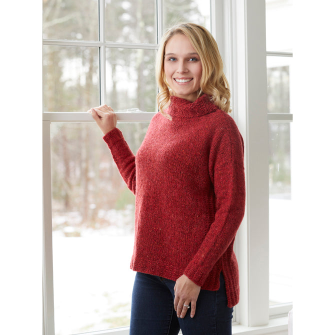 Valley Yarns Taconic Turtleneck Knitting Pattern