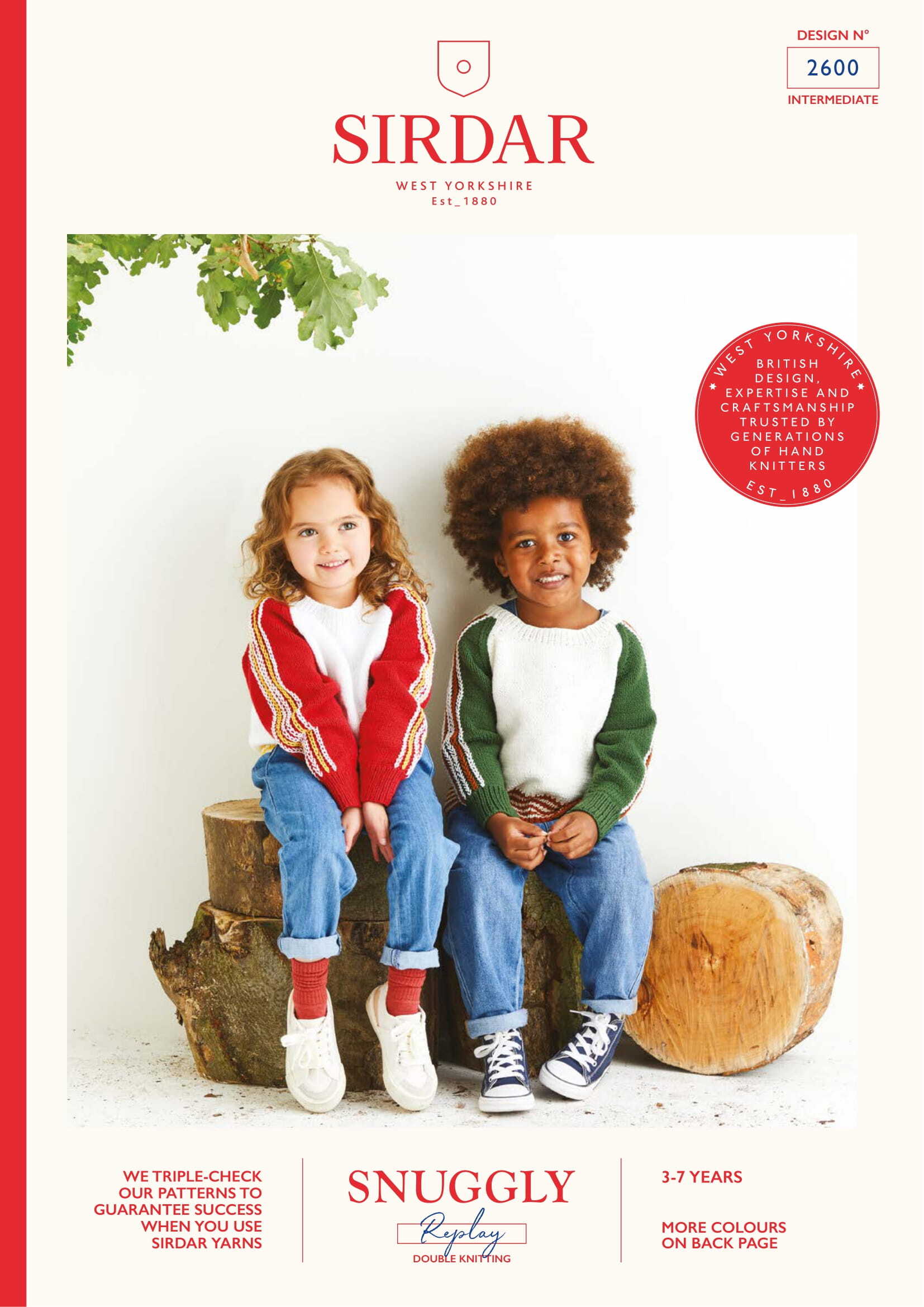Sirdar BFF Stripe Sleeve Sweater in Snuggly Replay DK (Free)