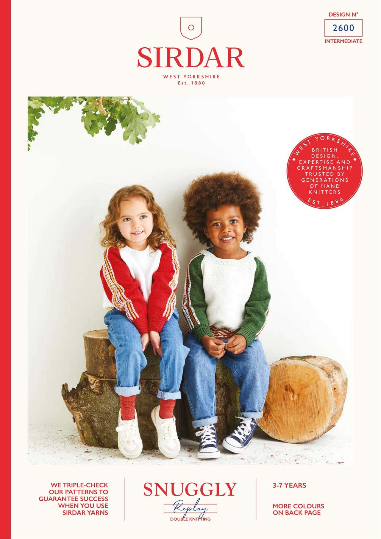 Sirdar BFF Stripe Sleeve Sweater in Snuggly Replay DK (Free)