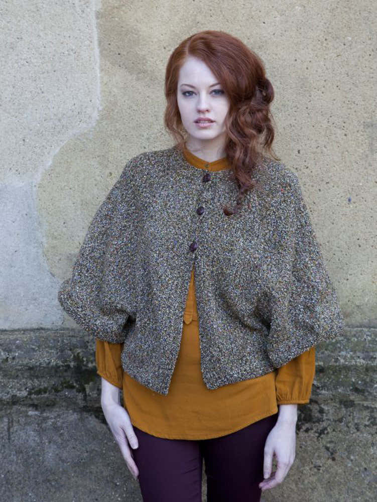 Debbie Bliss Cardigan Cape Knitting Pattern