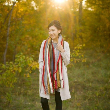 Rustic Canyon Crochet Scarf