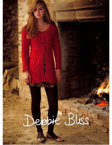 Debbie Bliss Flared Cable Jacket Knitting Pattern
