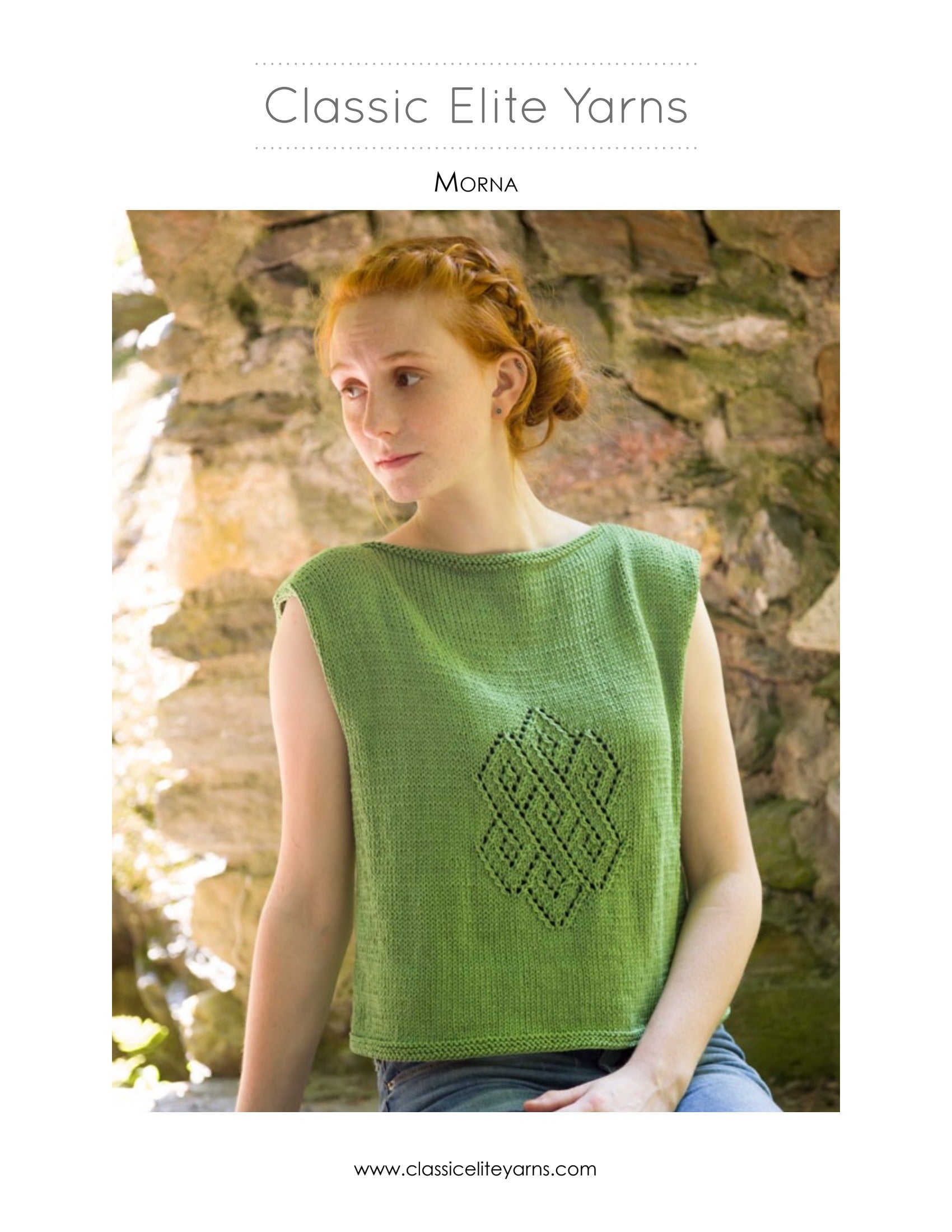 Classic Elite Yarns Morna Jumper Knitting Pattern