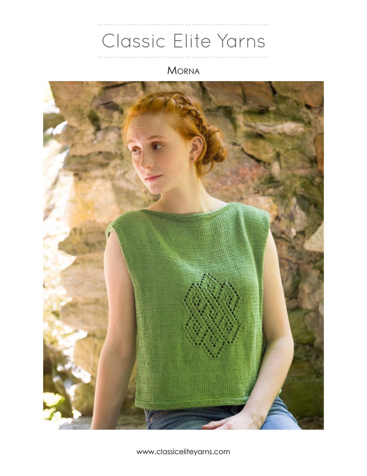 Classic Elite Yarns Morna Jumper Knitting Pattern