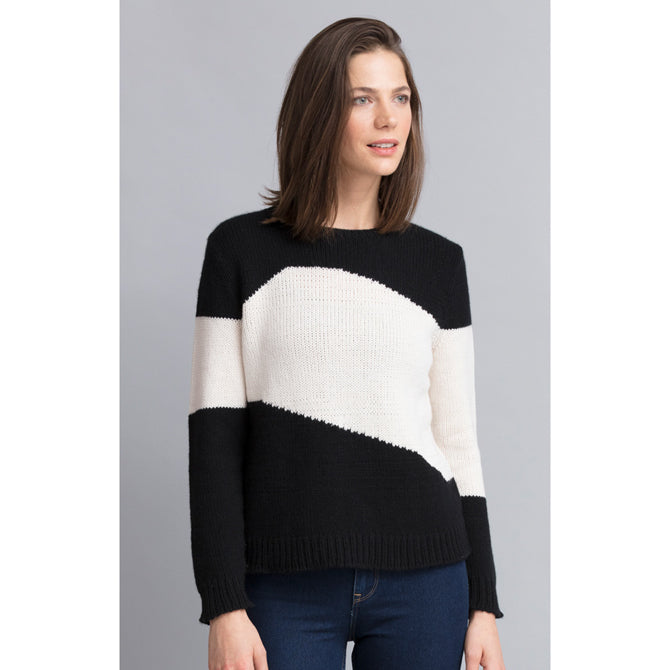 String Grace Colorblock Pullover Jumper Knitting Pattern