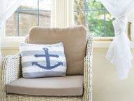 Deramores Anchor Cushion Knitting Pattern
