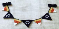 Halloween Pennants Decoration Crochet Pattern