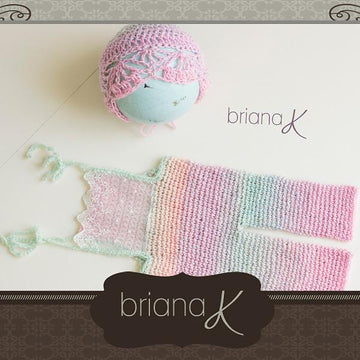 Lace Crochet Overall Set