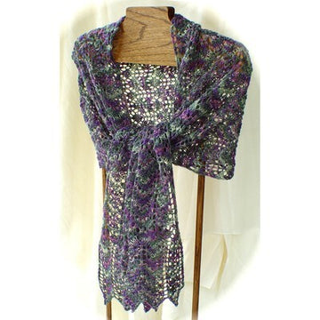 HeartStrings Scotch Thistle Lace Stole Knitting Pattern