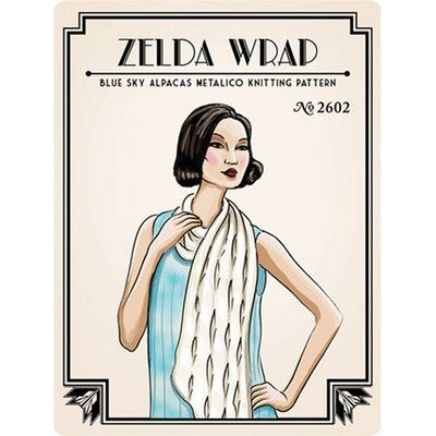 Blue Sky Fibers Zelda Wrap Knitting Pattern