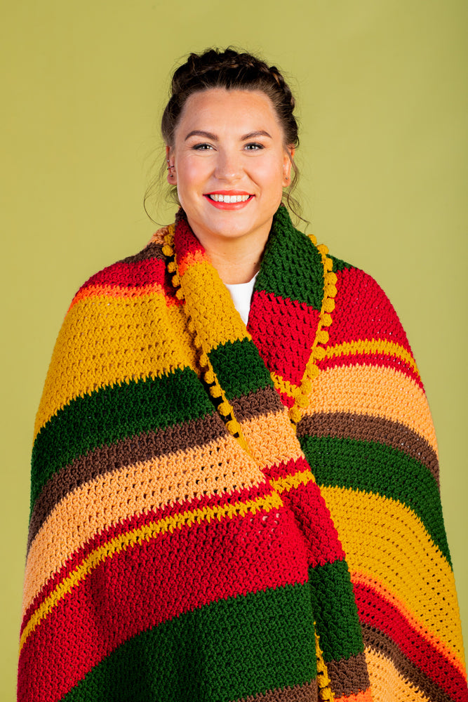 Paintbox Yarns Comfy Bobble Afghan Crochet Pattern