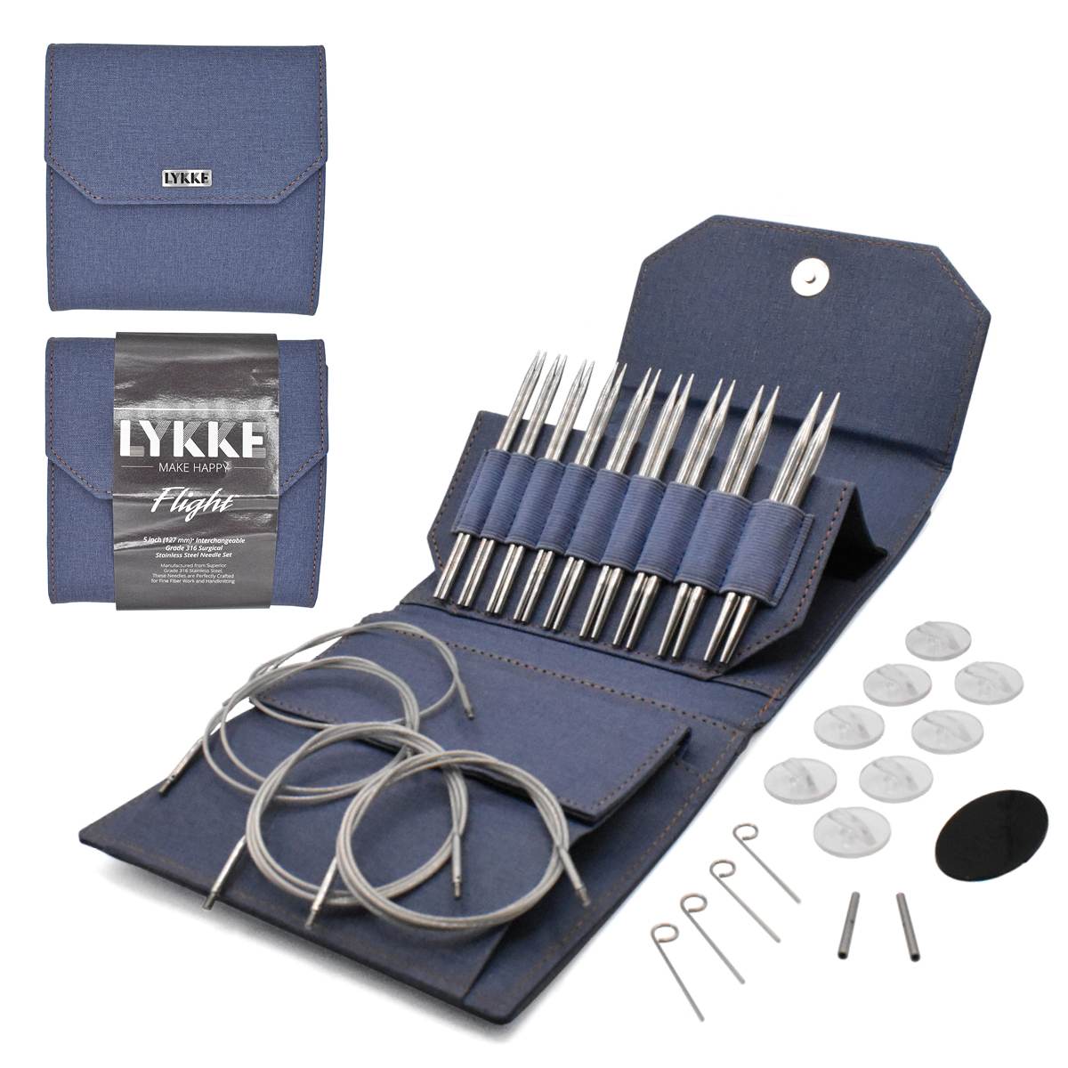 LYKKE Flight 5" IC Standard Set - Denim