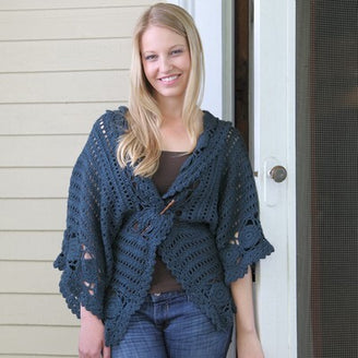 Valley Yarns Ice Glen Cardigan Crochet Pattern