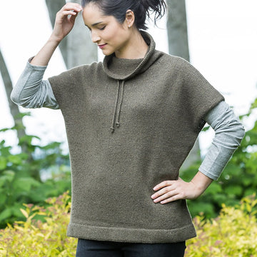 Churchmouse Studio Funnel Neck Pullover in Rowan Felted Tweed
