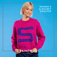 Paintbox Yarns Women's Alphabet Sweater Knitting Pattern