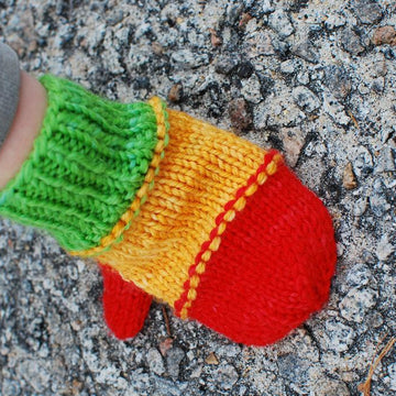 Red Light Green Light Hat & Mittens