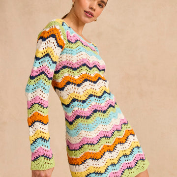 Sirdar Cheeky Chevron Mini Dress Crochet Pattern