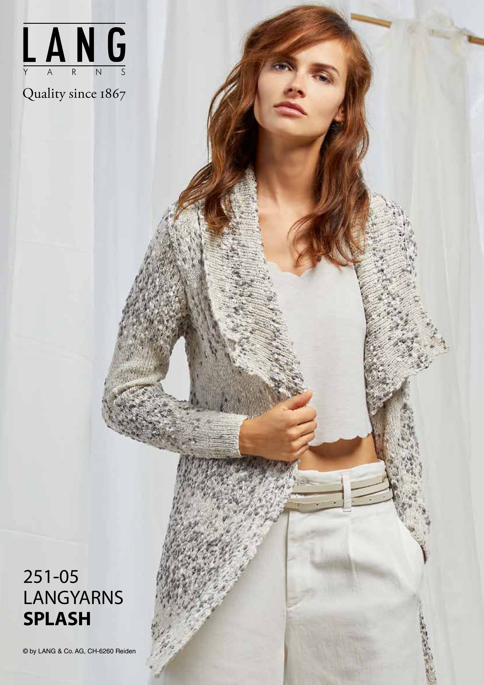 Lang 251-05 Jacket Cardigan Knitting Pattern