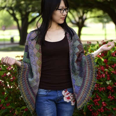 Jojoland Autumn Wrap Knitting Pattern