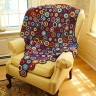 Valley Yarns Amethyst Brook Crocheted Afghan Pattern Pattern