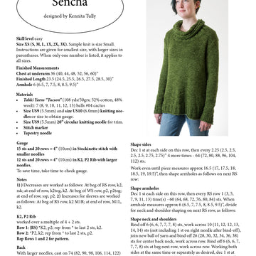 Wildflowerknits Sencha Jumper Knitting Pattern