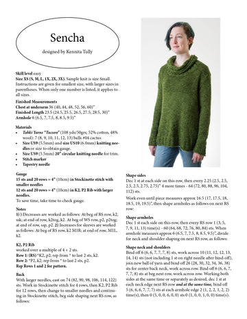 Wildflowerknits Sencha Jumper Knitting Pattern