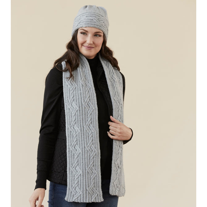 Tahki Yarns Branson Hat and Scarf Knitting Pattern