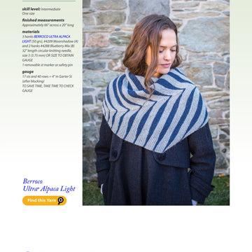 Berroco Mrs. Watson- Portfolio Wrap Knitting Pattern