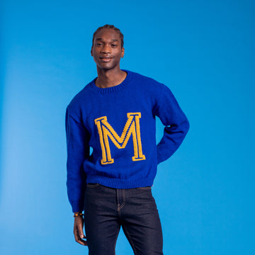 Paintbox Yarns Men's Alphabet Sweater Knitting Pattern