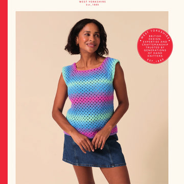 Gradient Granny Square Vest Crochet Pattern