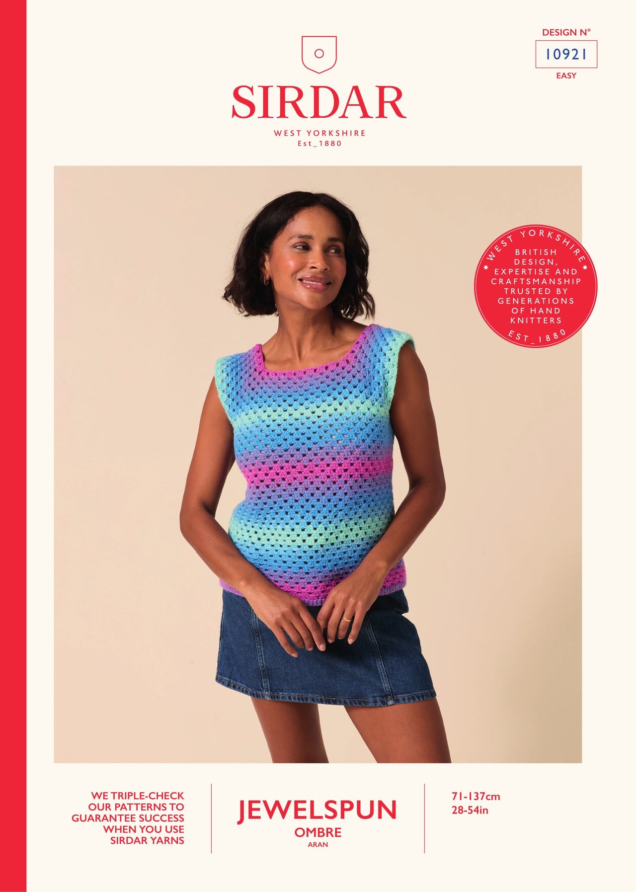 Gradient Granny Square Vest Crochet Pattern