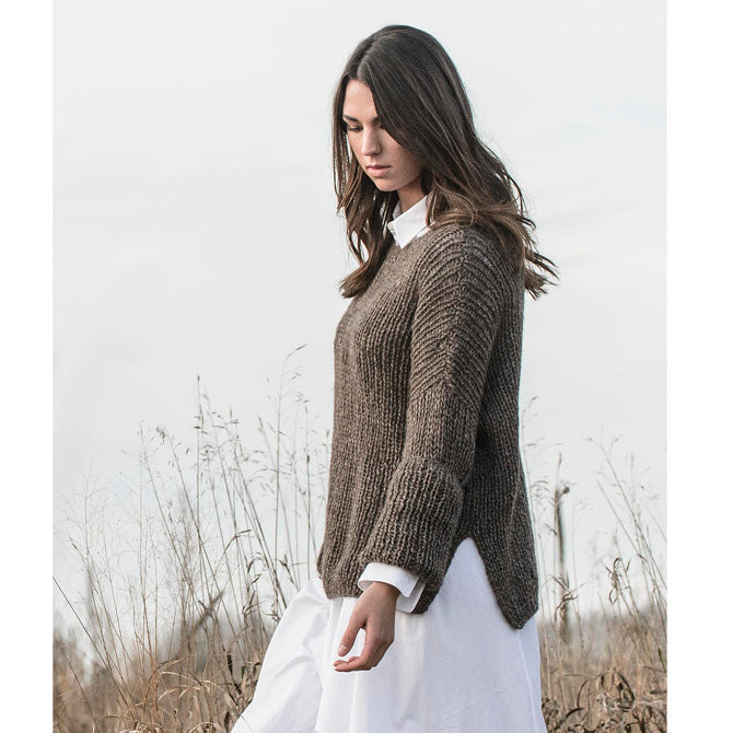 Blue Sky Fibers Preston Pullover Jumper Knitting Pattern
