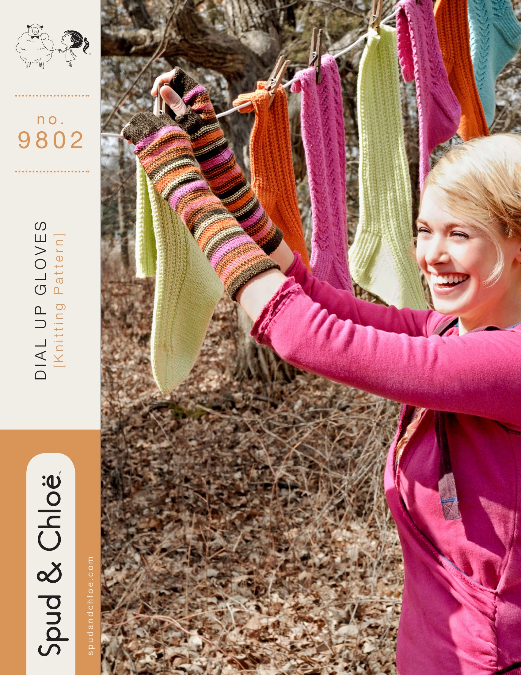 Spud & Chloe by Blue Sky Fibers Dial Up Gloves Knitting