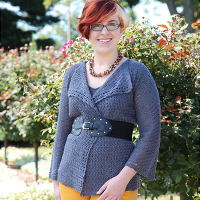 Valley Yarns Bryant Cardigan Crochet Pattern