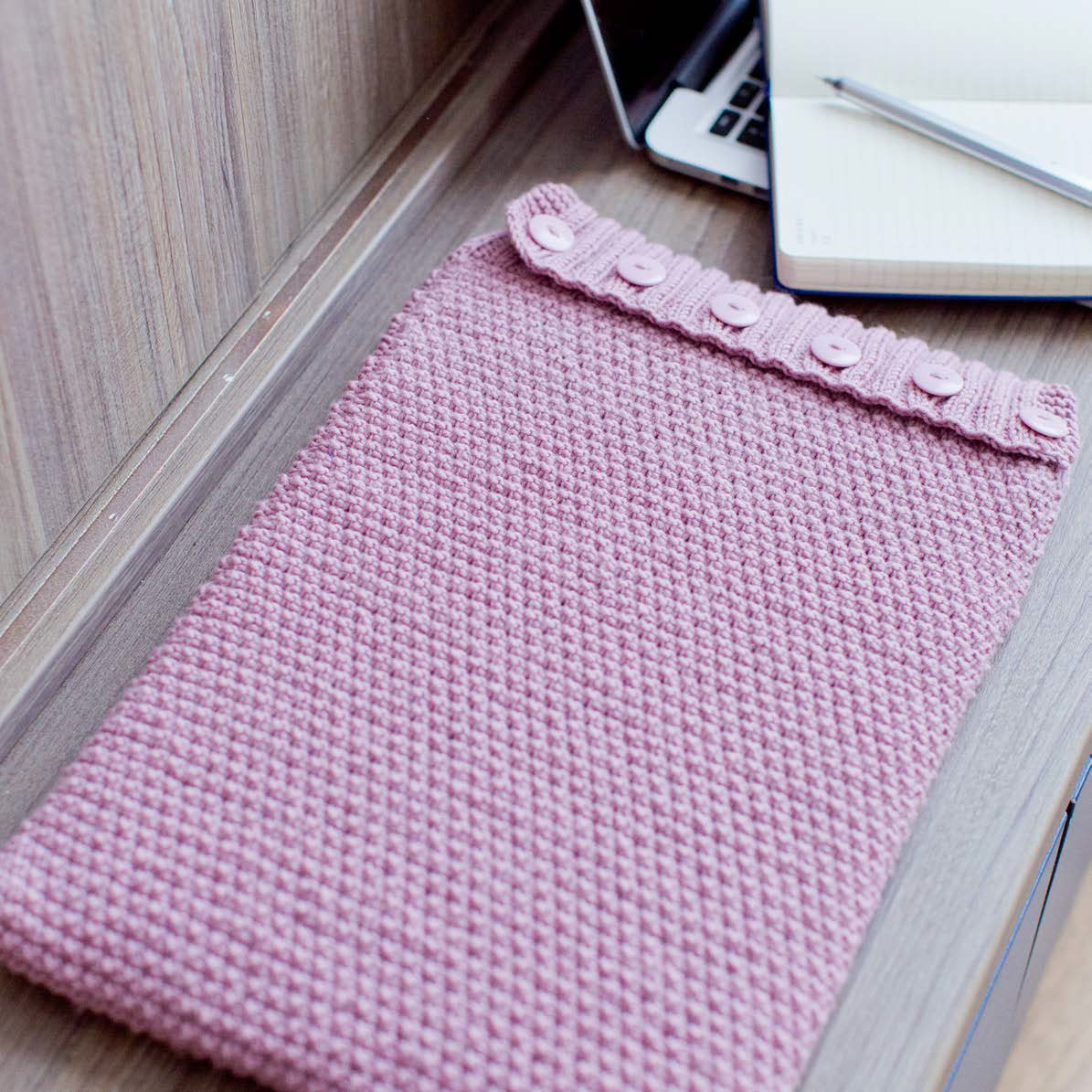MillaMia Kalmar Laptop Case Knitting Pattern