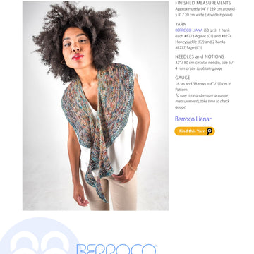 Berroco Stevie Scarf Knitting Pattern