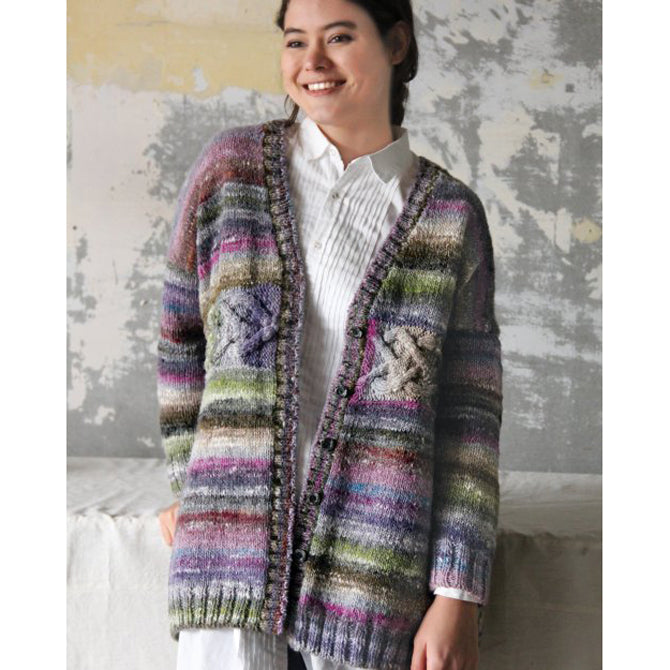 Noro Horizontal Cable Cardi Cardigan Knitting Pattern