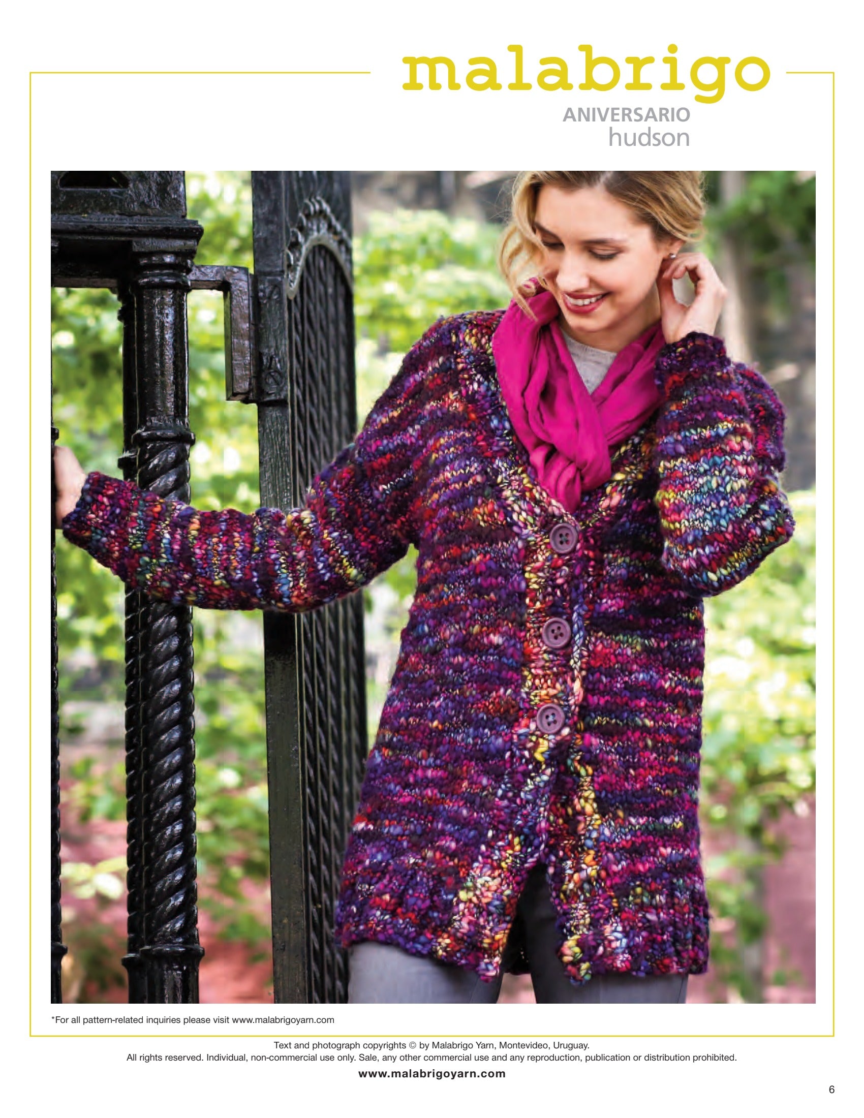 Malabrigo Hudson Cardigan Knitting Pattern