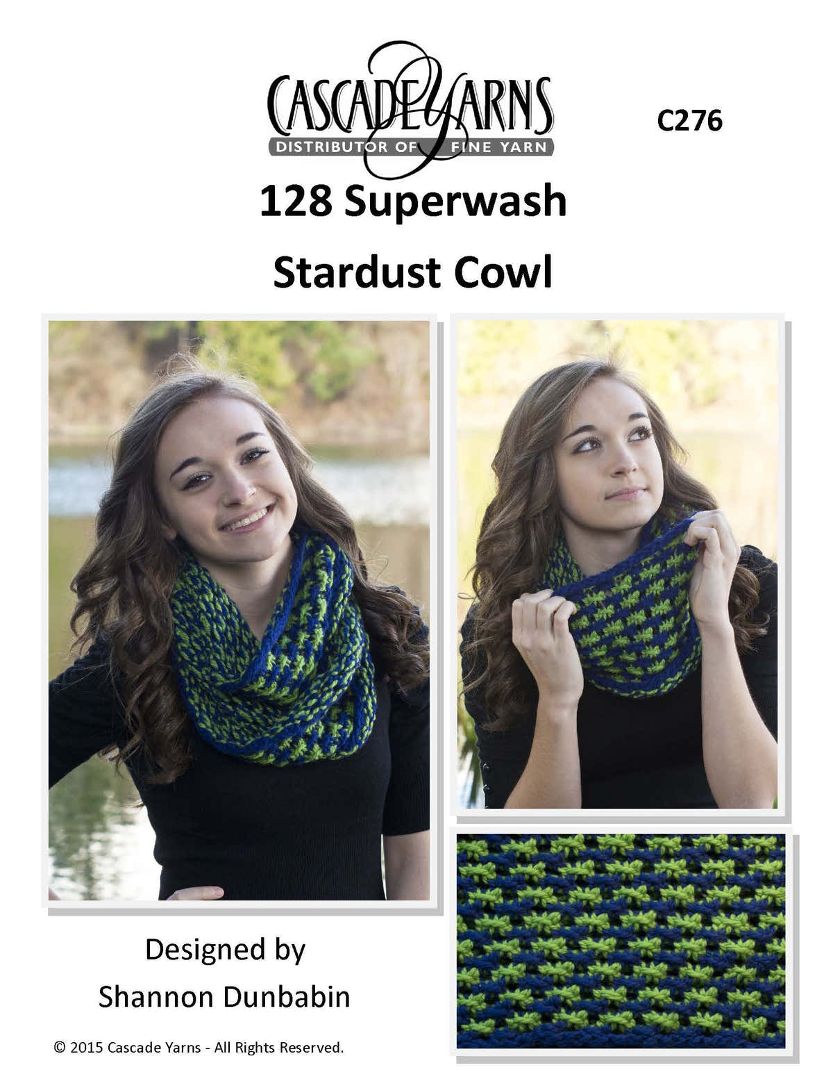 Cascade Yarns Stardust Cowl Knitting Pattern