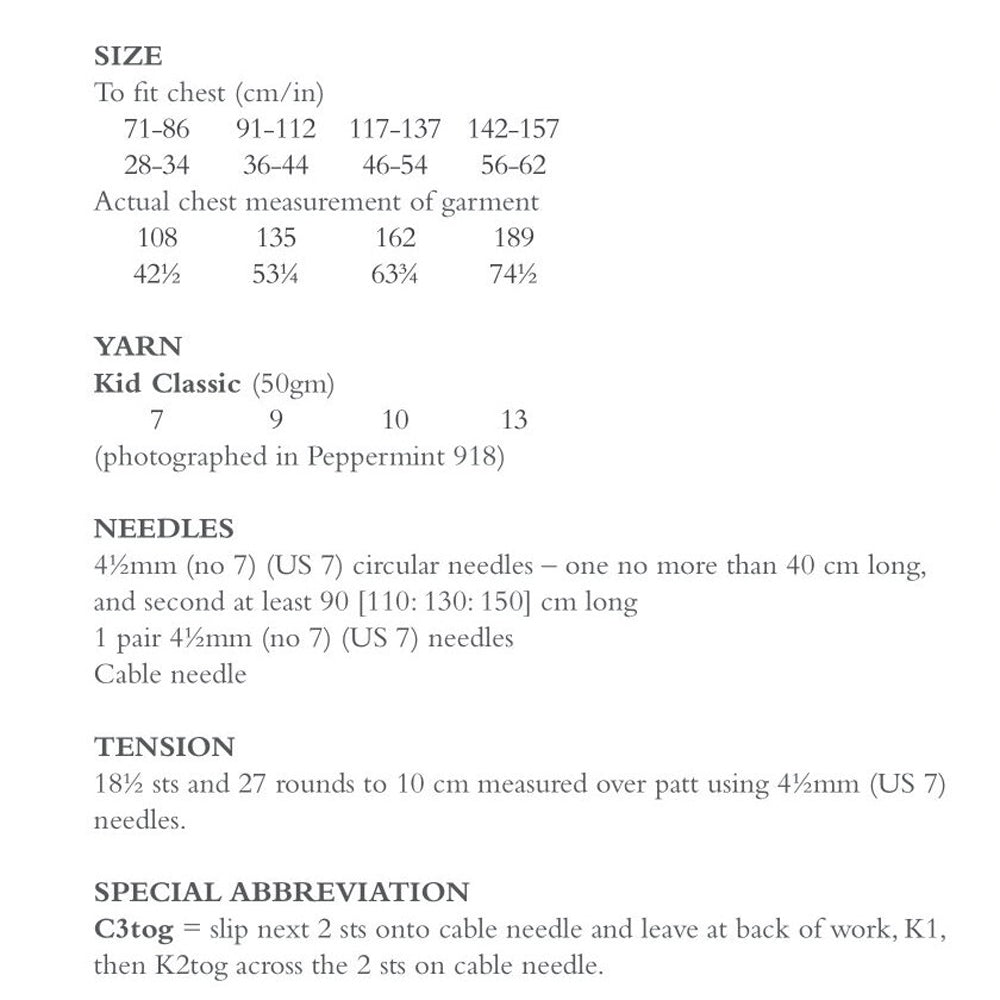 Harthill Jumper Knitting Pattern