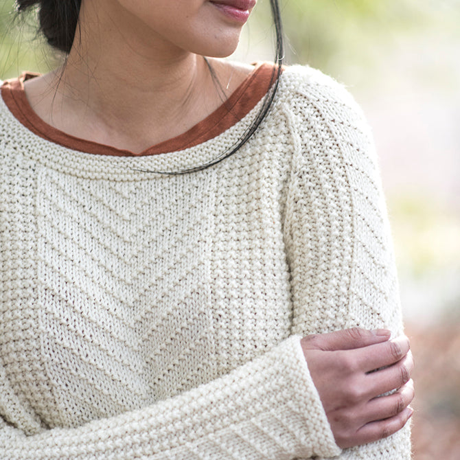 Berroco Glacial Pullover Jumper Knitting Pattern