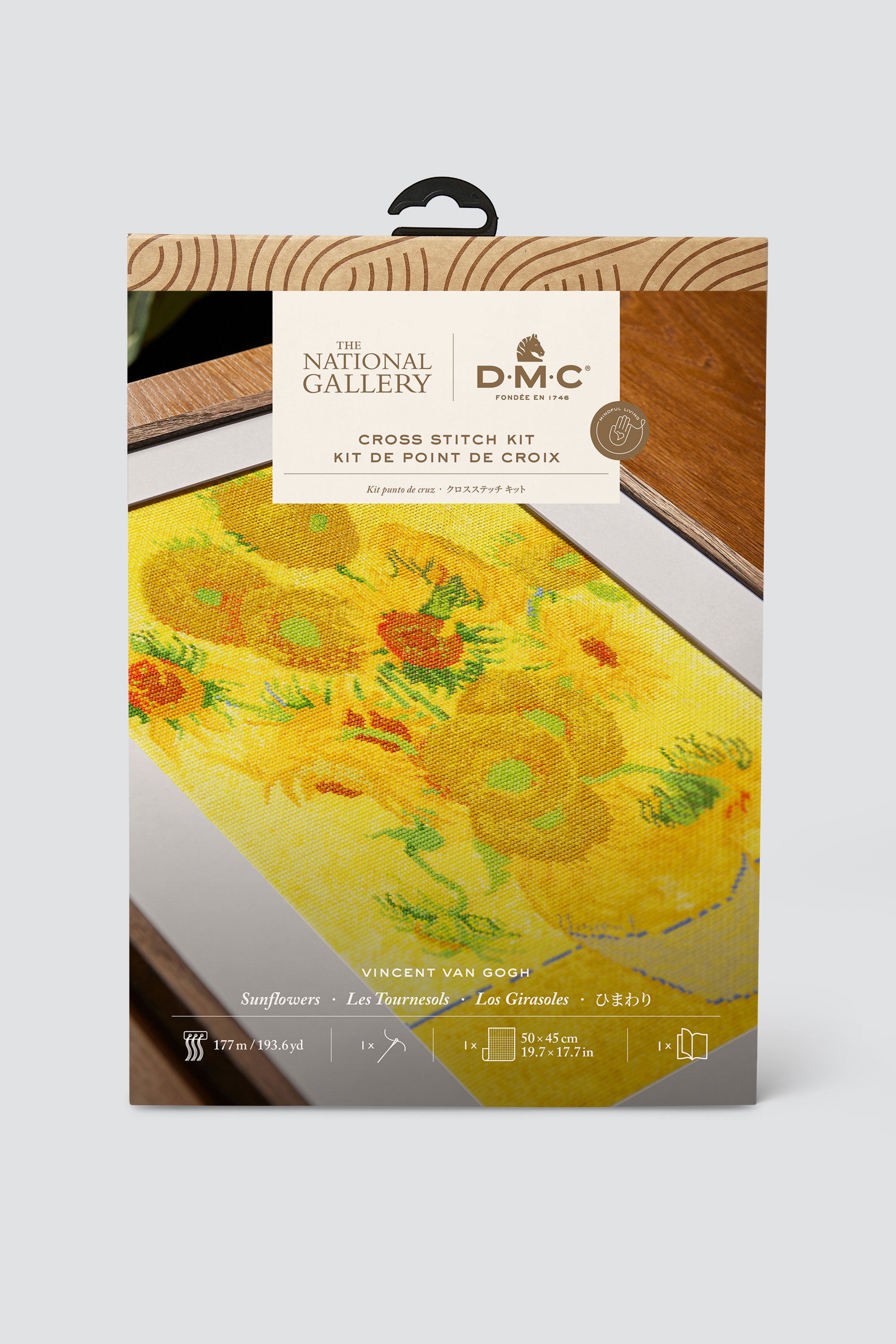 DMC The National Gallery - Van Gogh - Sunflowers-25cm x 32cm