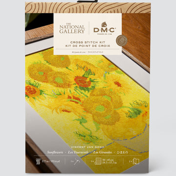 DMC The National Gallery - Van Gogh - Sunflowers-25cm x 32cm