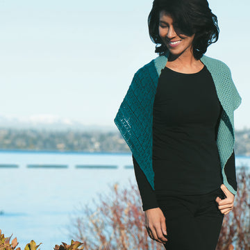 Cascade Yarns FW Heritage Napa Shawl Wrap Knitting Pattern